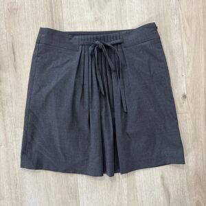 GAP Grey Mini Skirt Classic Minimalist Preppy Casual Chic Tie Waist Size 4